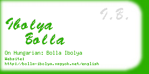ibolya bolla business card